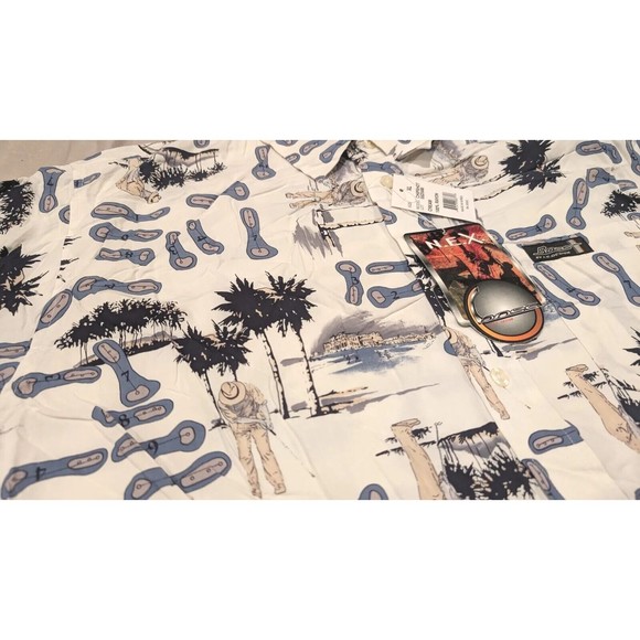New Deadstock Chipshot Golf Print Shirt XL by BOSS Short Sleeve Button-Up NWT! - Picture 2 of 10